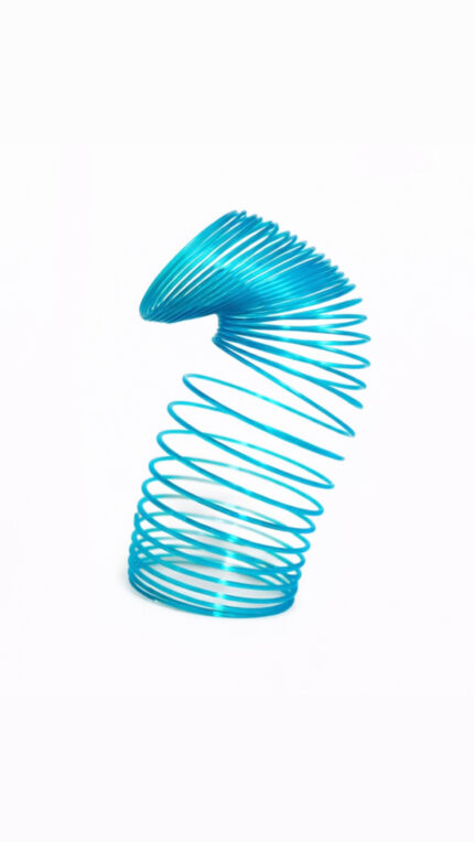 Jouet à ressort Slinky en métal original.