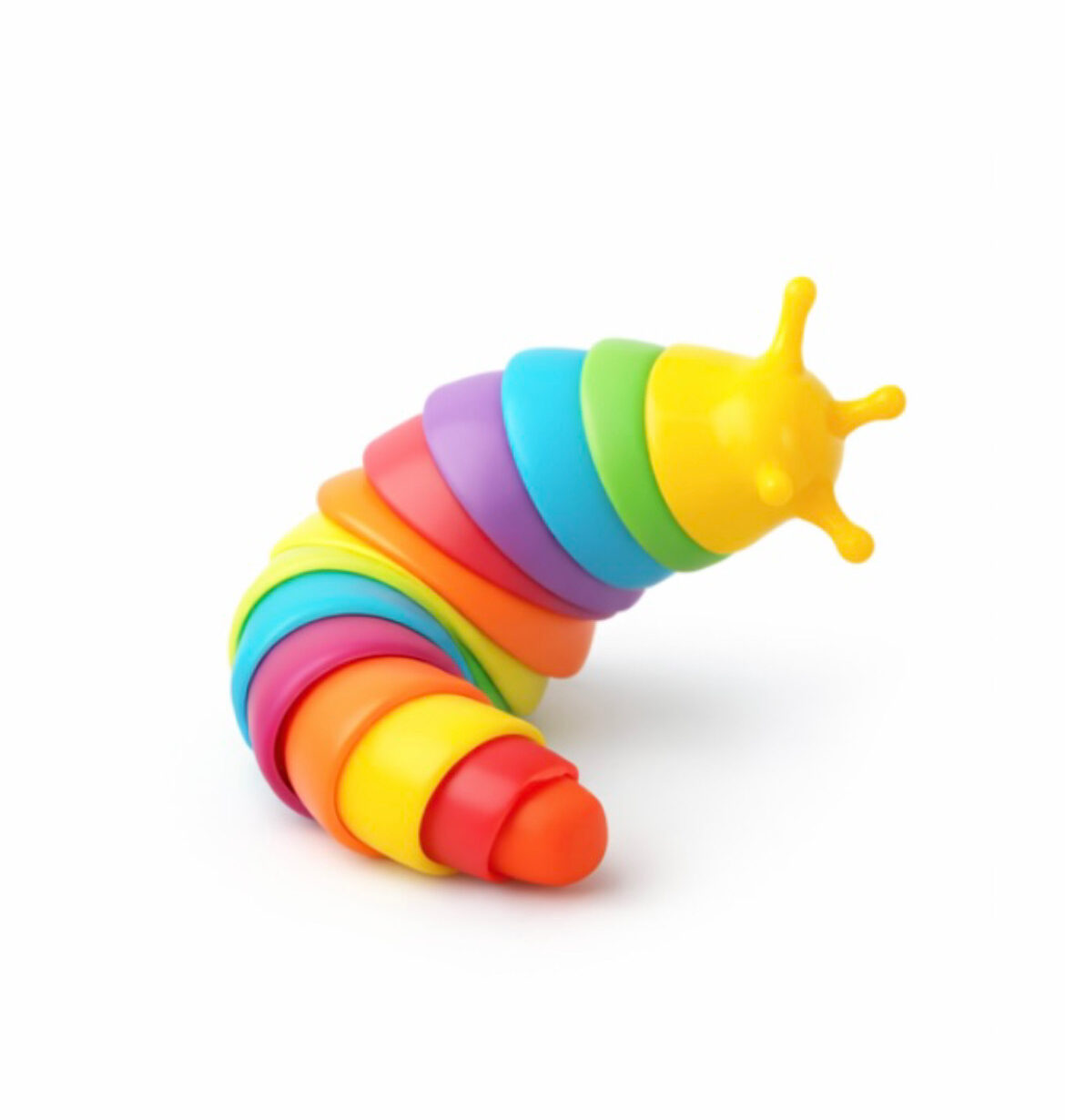 Limace Multicolore jouet articulé anti stress