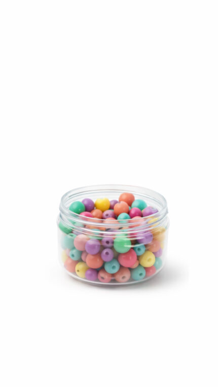 Petites perles multicolores pour création de bijoux